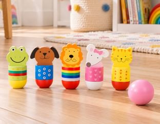 Wooden Farm Animal Skittles