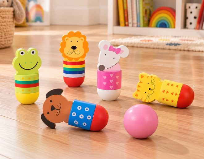 Children's Wooden Skittles