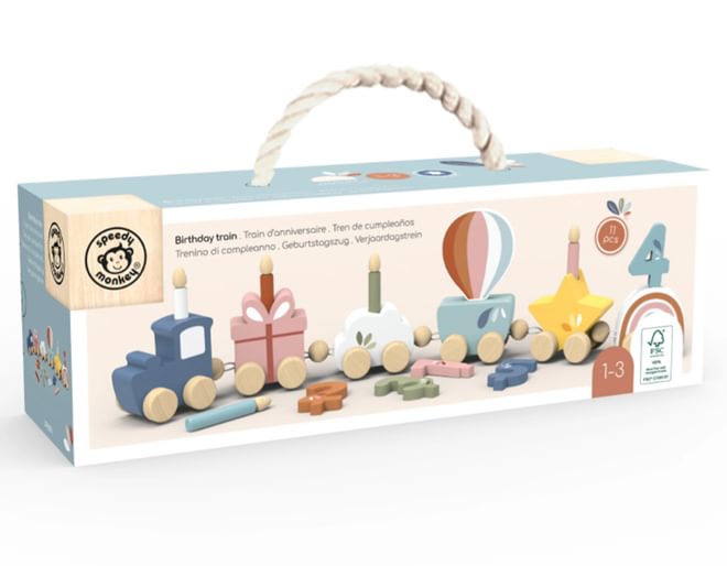 Wooden Birthday Train