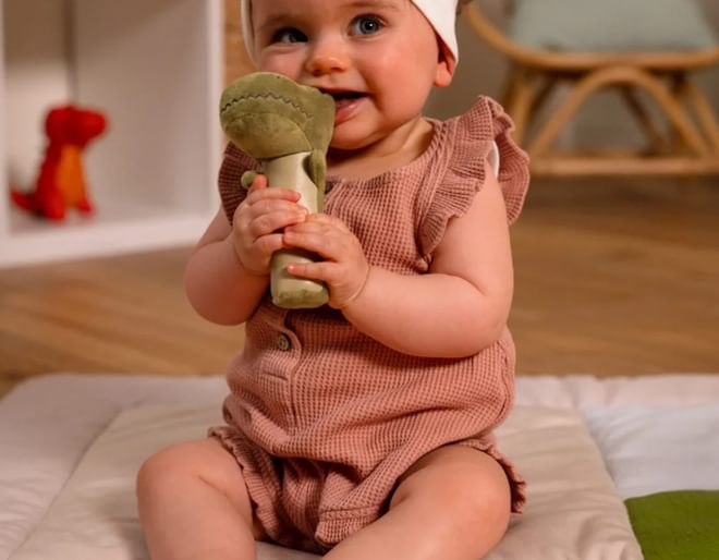 Dinosaur Baby Gift Box Rattle