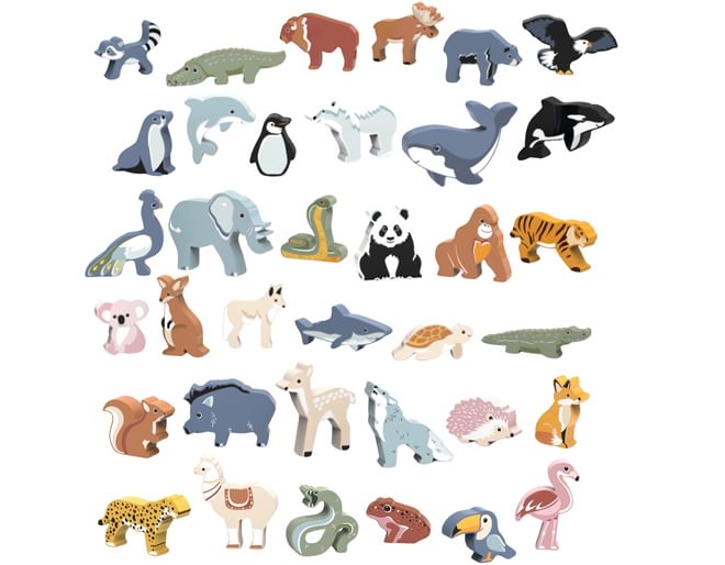 Included World Map Animals 