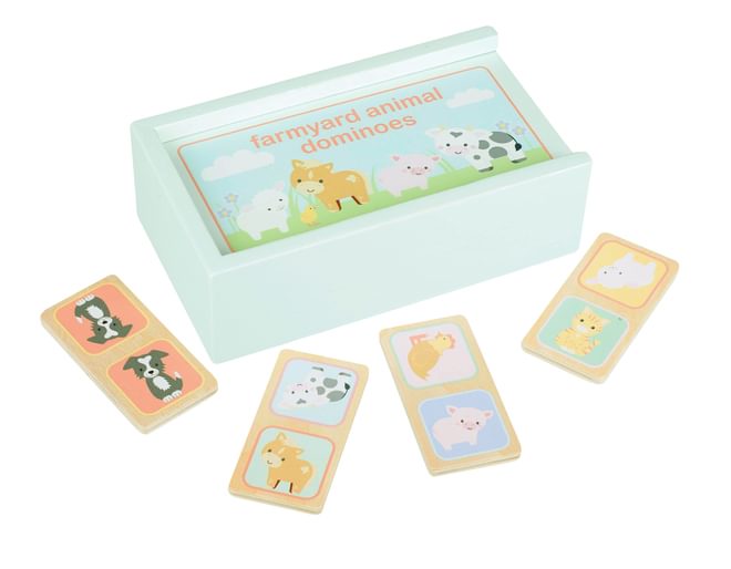 Wooden Farmyard Animal Dominoes