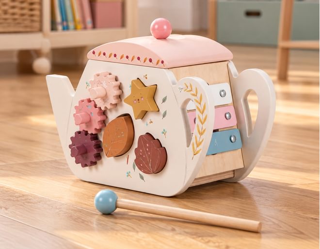 Moulin Roty Wooden Activity Teapot