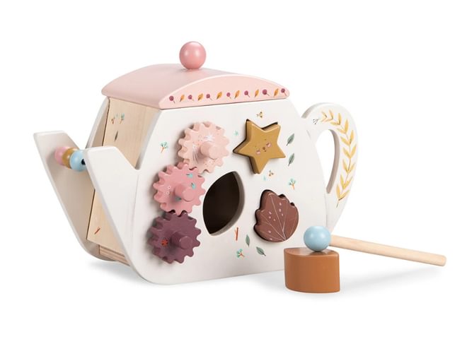 Wooden Activity Teapot Apres La Pluie