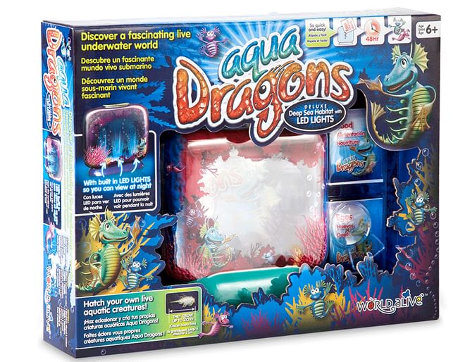 Illuminated Aqua Dragons Deluxe Box